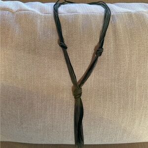 Black and Bronze Tone Knotted Necklace